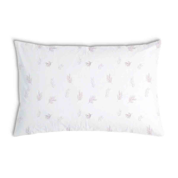 Cuscino sanitario bianco con rami rosa