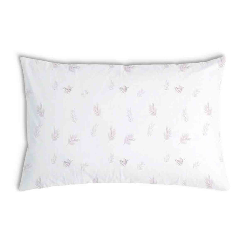 Cuscino sanitario bianco con rami rosa