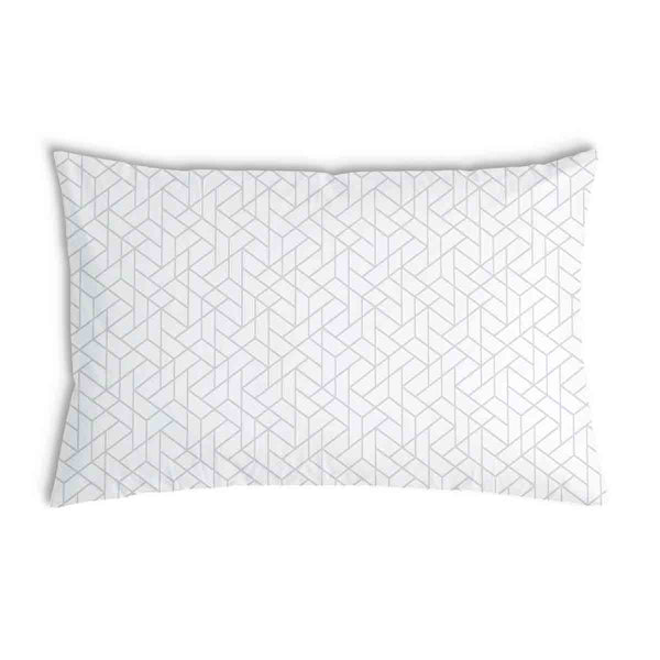 Cuscino sanitario bianco con delicato motivo geometrico