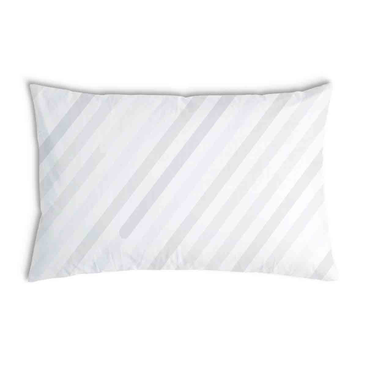 Cuscino sanitario bianco con delicate strisce