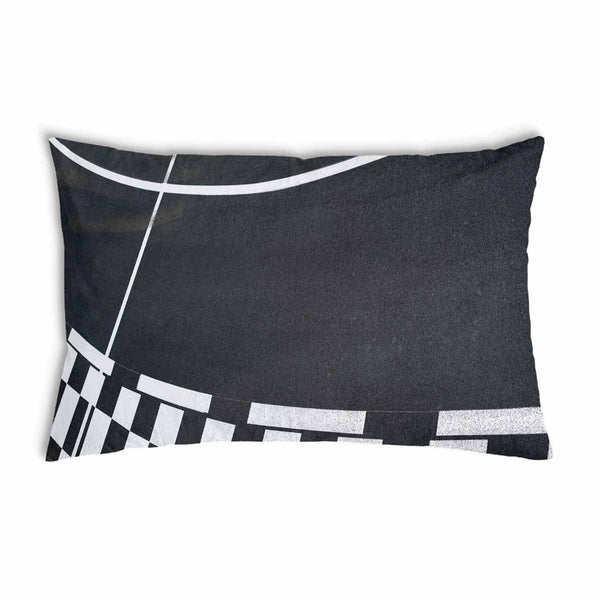 Cuscino sanitario grigio scuro con strisce bianche