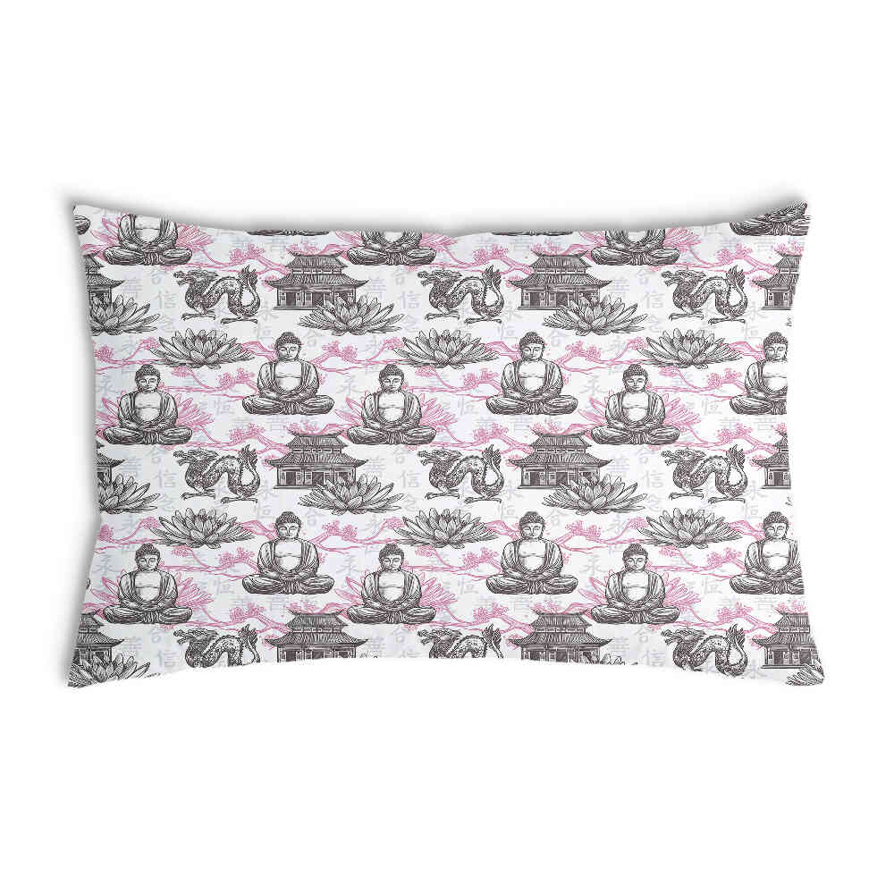 Cuscino per la salute con Buddha rosa