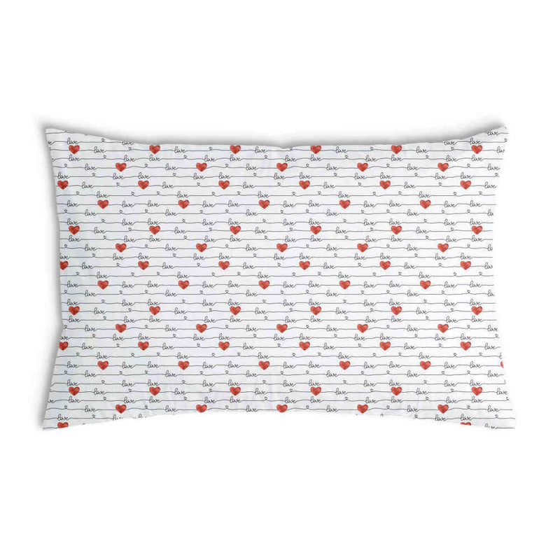 Cuscino salute bianco con scritta Love