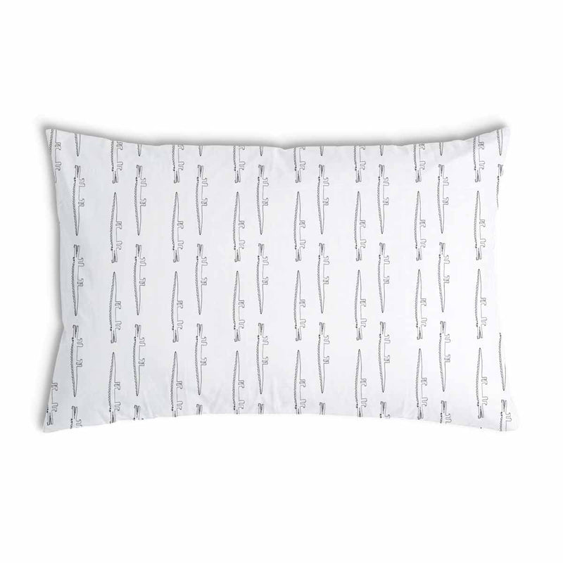 Cuscino sanitario bianco con coccodrilli