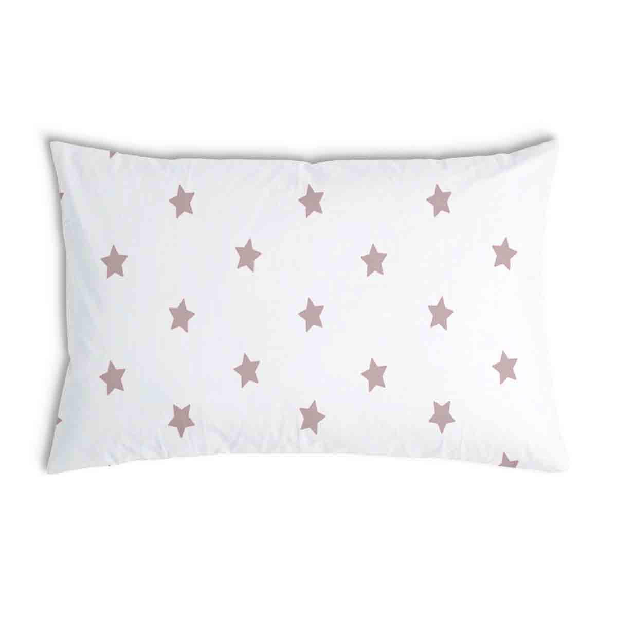 Cuscino sanitario bianco con stelle rosa