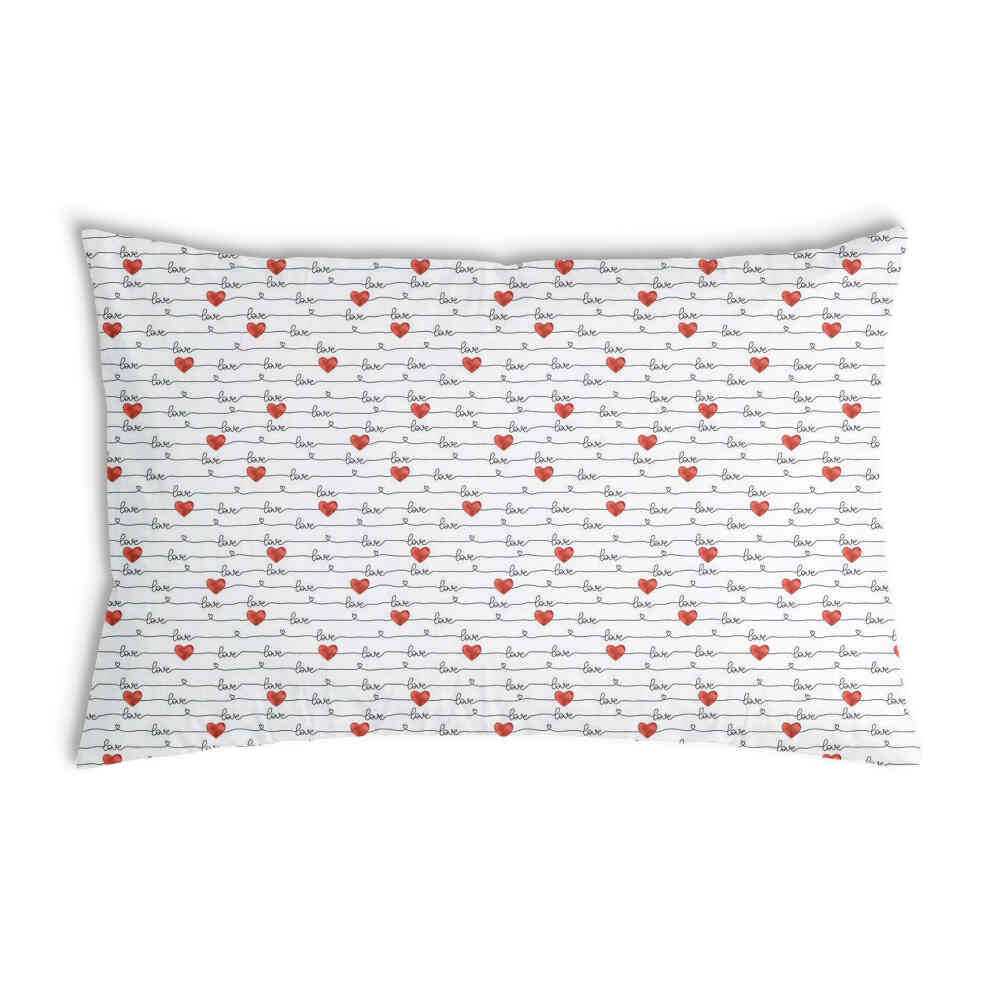 Cuscino salute bianco con scritta Love