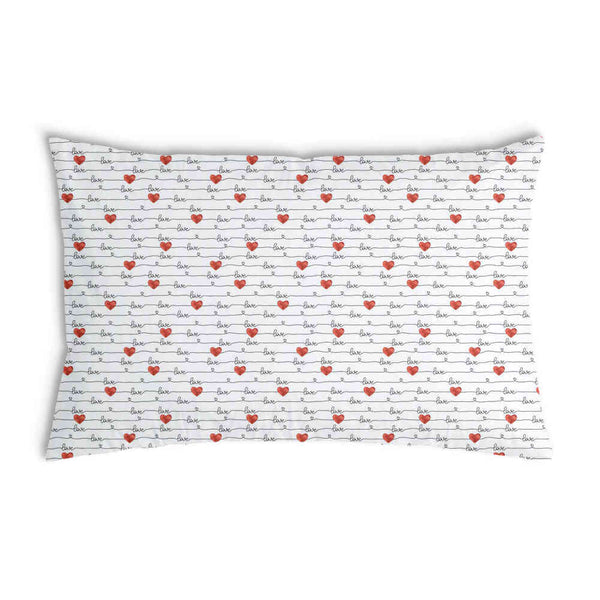 Cuscino salute bianco con scritta Love