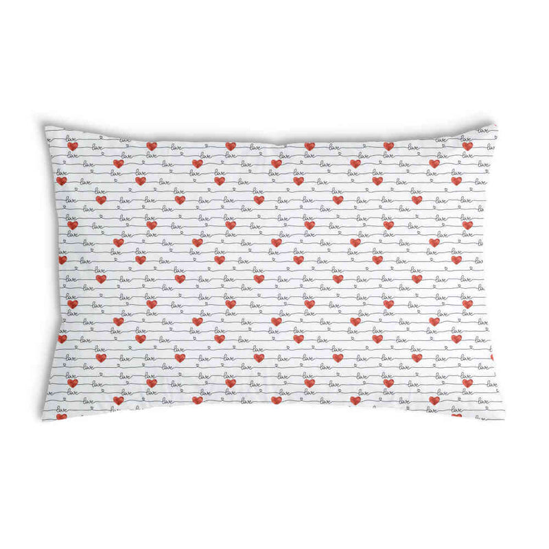 Cuscino salute bianco con scritta Love