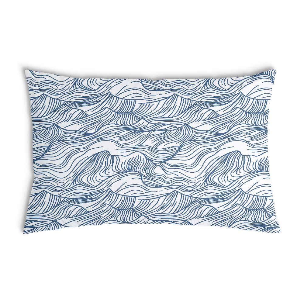 Cuscino salute onde in blu