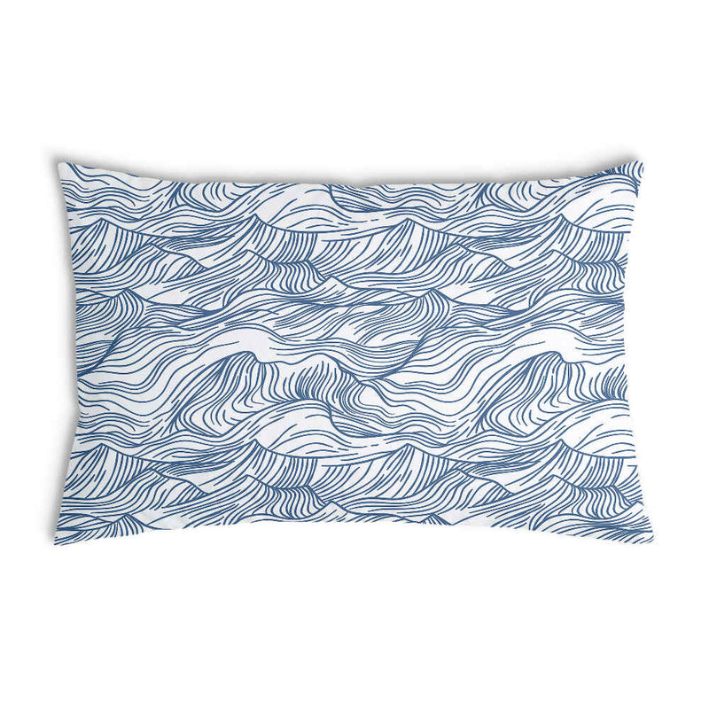 Cuscino sanitario onde in blu