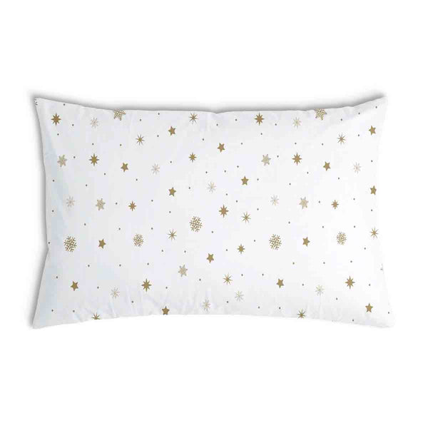 Cuscino sanitario bianco con stelle dorate