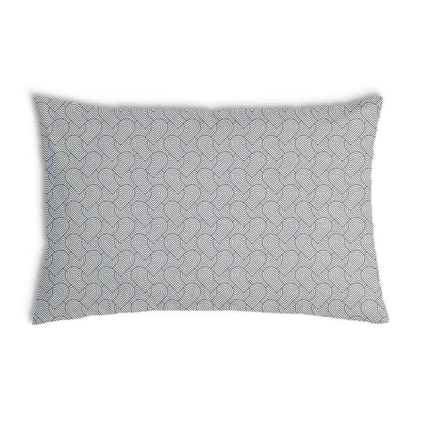 Cuscino salute grigio cuori geometrici