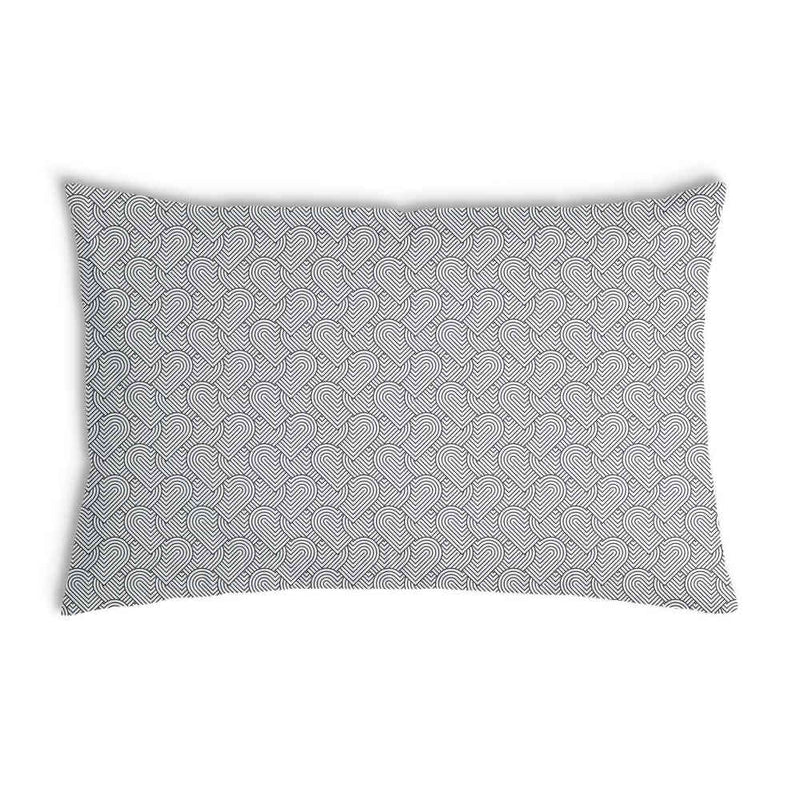 Cuscino salute grigio cuori geometrici