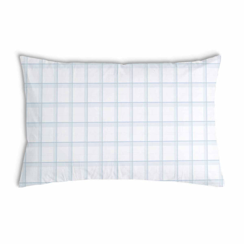 Cuscino sanitario bianco blu a quadri