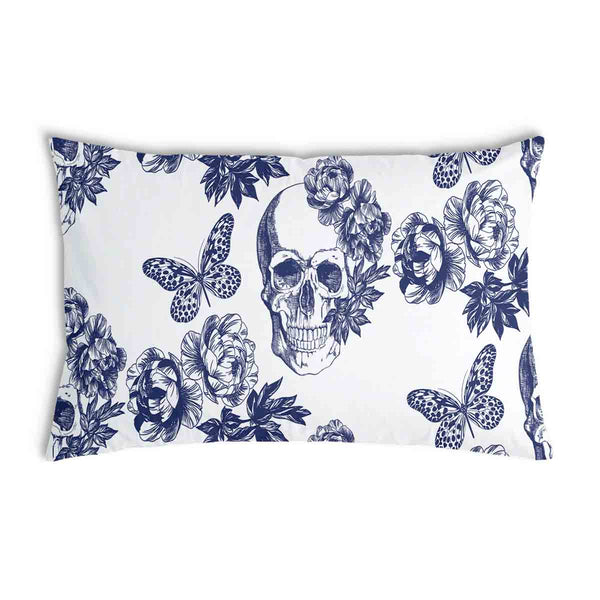 Cuscino salute fiori teschio