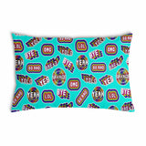 Cuscino salute turchese con scritte