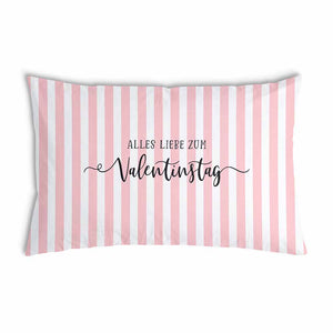 Cuscino salutistico con rivestimento in cotone righe San Valentino