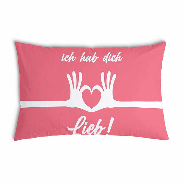 Cuscino salute rosa Ti voglio bene