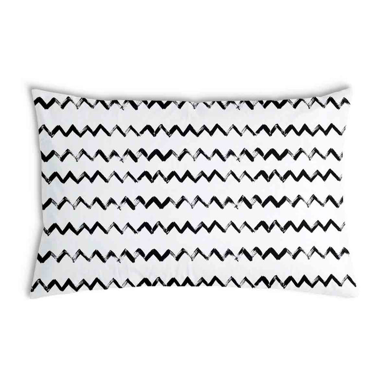 Cuscino sanitario bianco a zigzag
