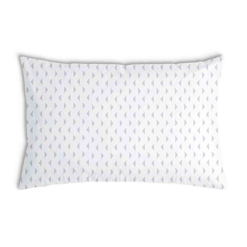 Cuscino sanitario bianco con triangoli grigi