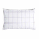 Cuscino sanitario bianco con strisce viola