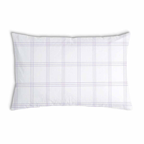 Cuscino sanitario bianco con strisce viola