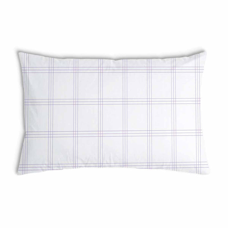 Cuscino sanitario bianco con strisce viola