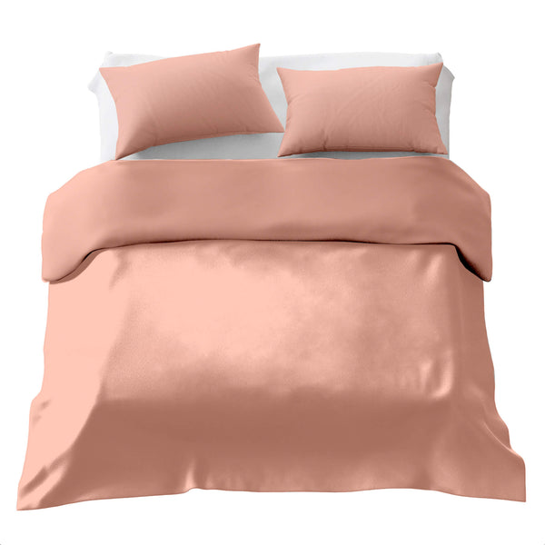 Set di biancheria da letto Basic con coperta terapeutica Albicocca
