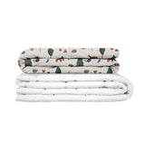 Coperta terapeutica originale - Coperta ponderata con animali della foresta con rivestimento in cotone per bambini