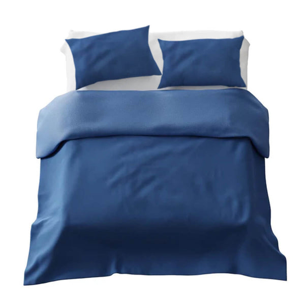 Set di biancheria da letto Basic coperta terapeutica blu