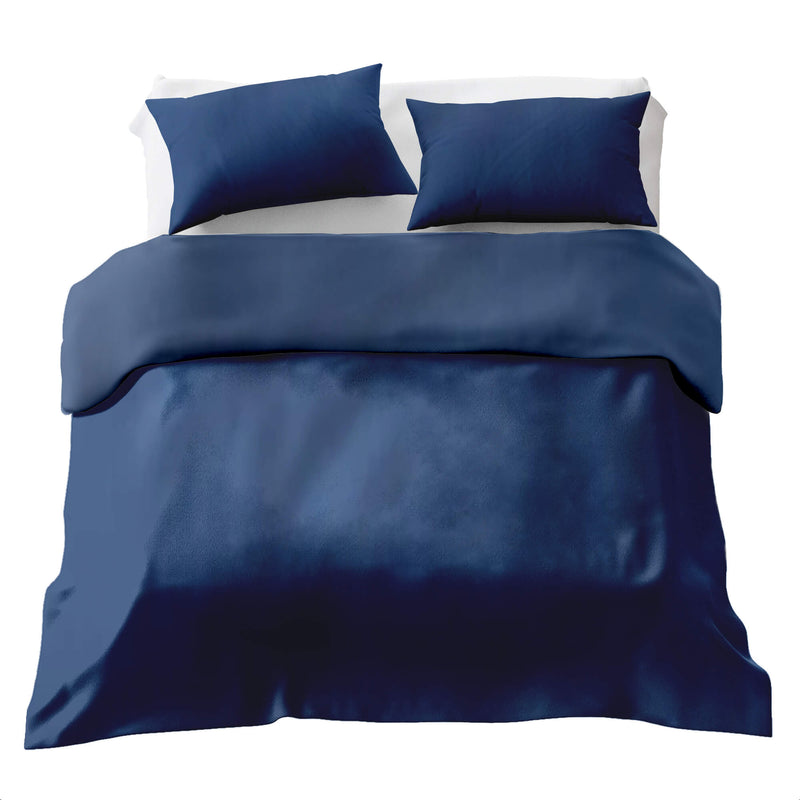 Set di biancheria da letto Basic coperta terapeutica blu