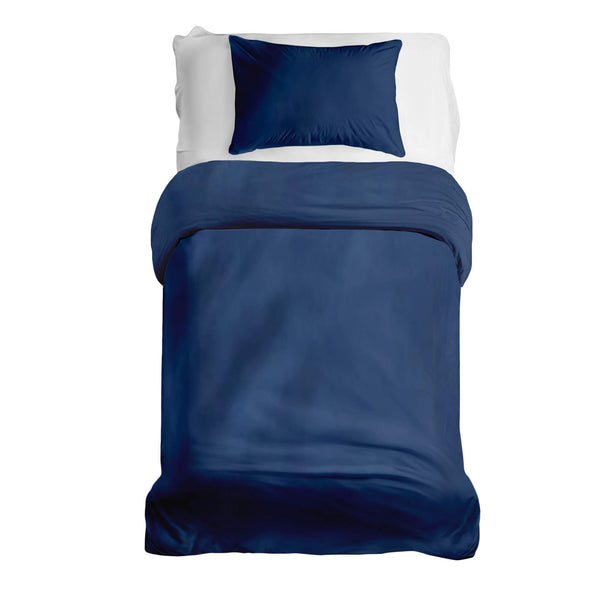 Set di biancheria da letto Basic coperta terapeutica blu