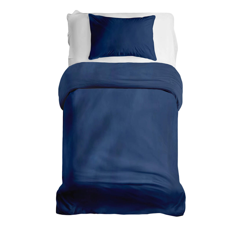 Set di biancheria da letto Basic coperta terapeutica blu