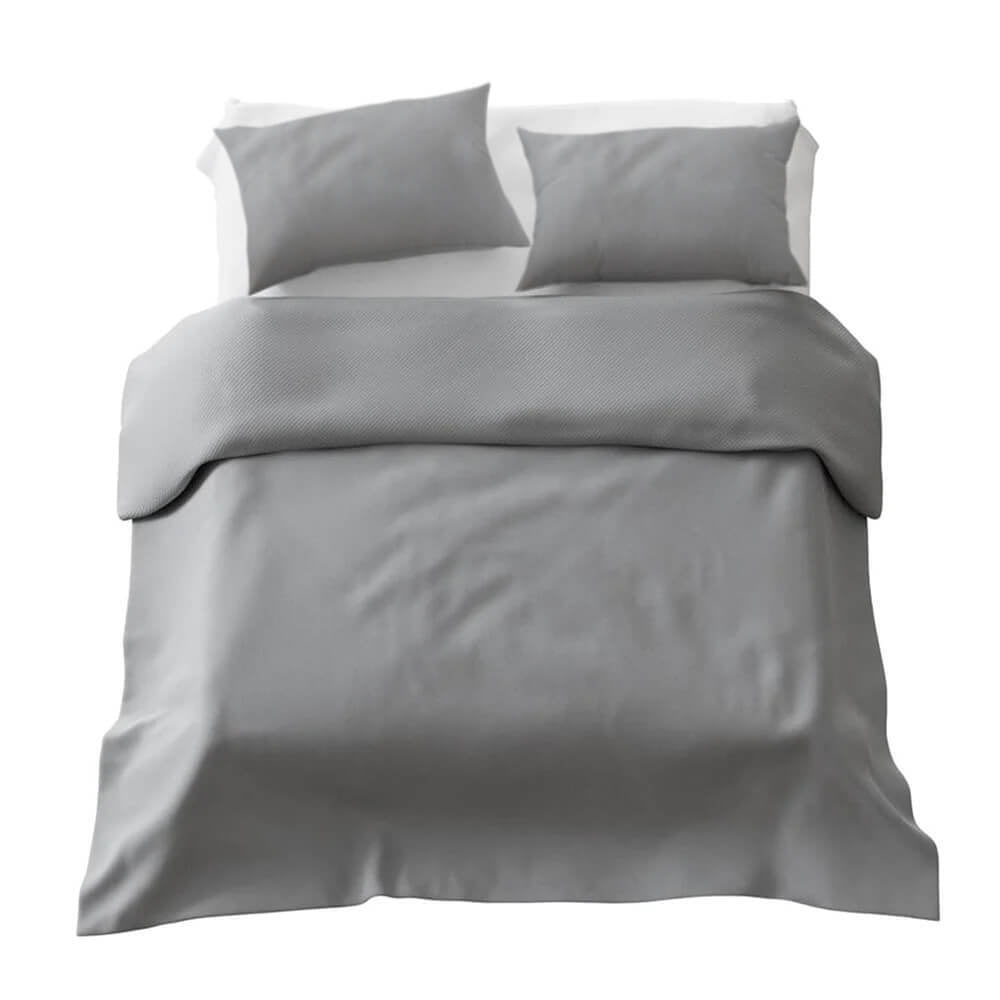 Set biancheria da letto Basic coperta terapeutica grigio chiaro