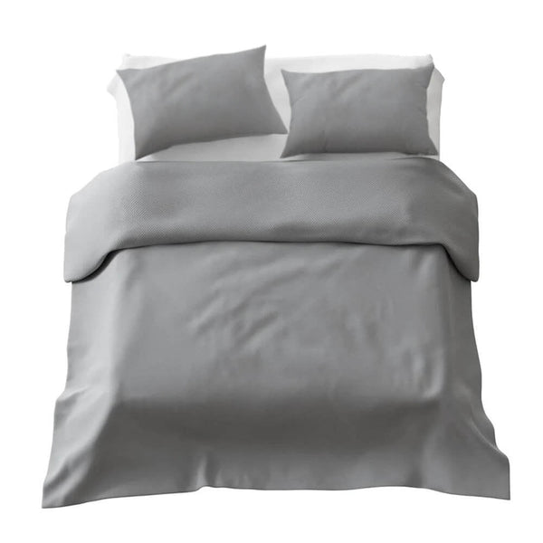 Set di biancheria da letto Basic coperta terapeutica grigio chiaro