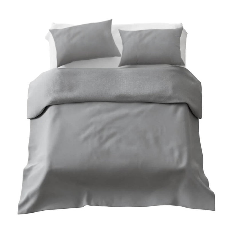 Set di biancheria da letto Basic coperta terapeutica grigio chiaro