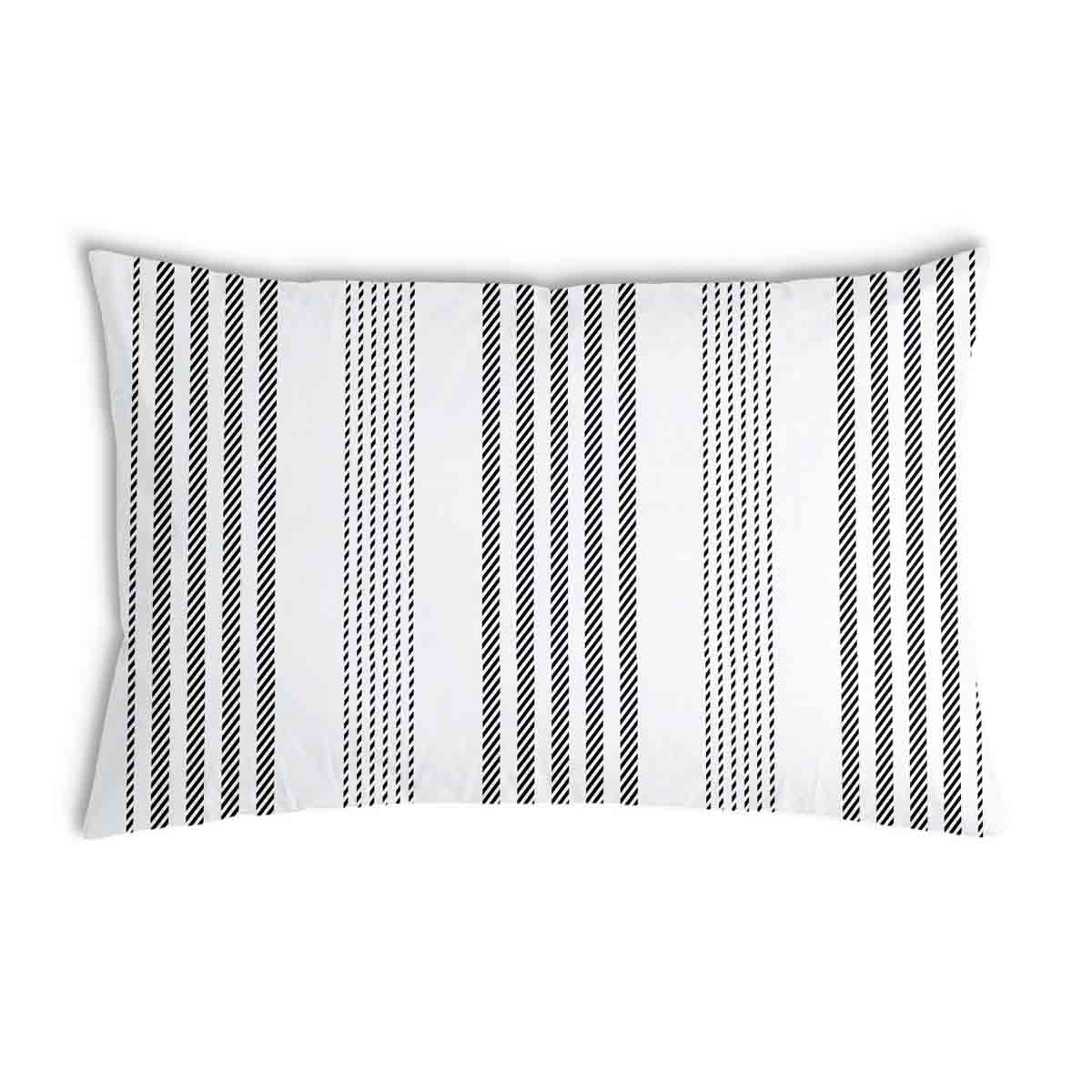 Cuscino per la salute grigio con strisce spesse e sottili