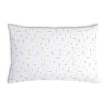 Cuscino sanitario bianco con forme nere