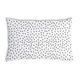 Cuscino sanitario bianco con strisce nere
