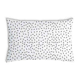 Cuscino sanitario bianco con strisce nere