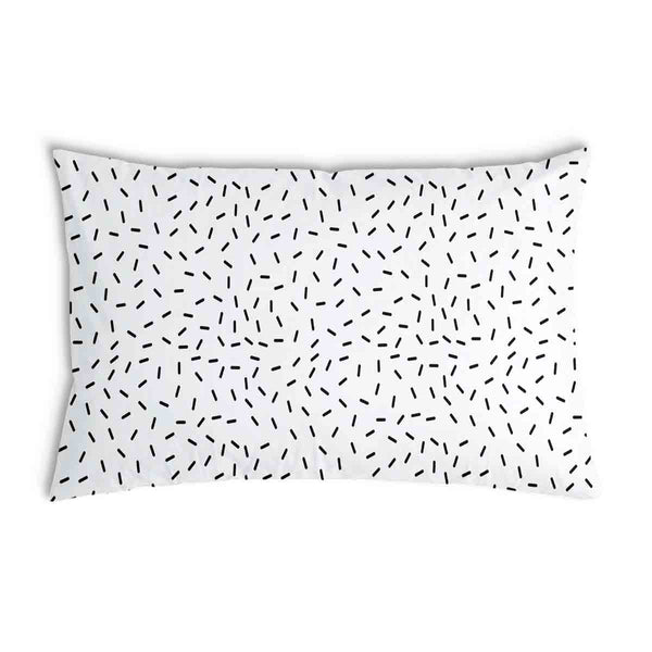 Cuscino sanitario bianco con strisce nere