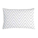 Cuscino sanitario bianco con zigzag nero