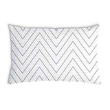 Cuscino sanitario bianco con zigzag nero
