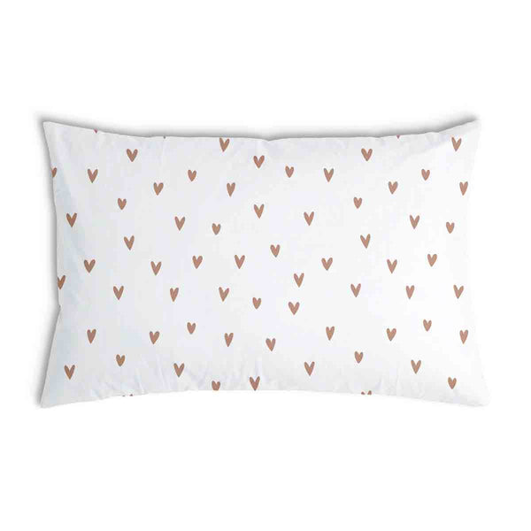 Cuscino salute bianco con cuoricini