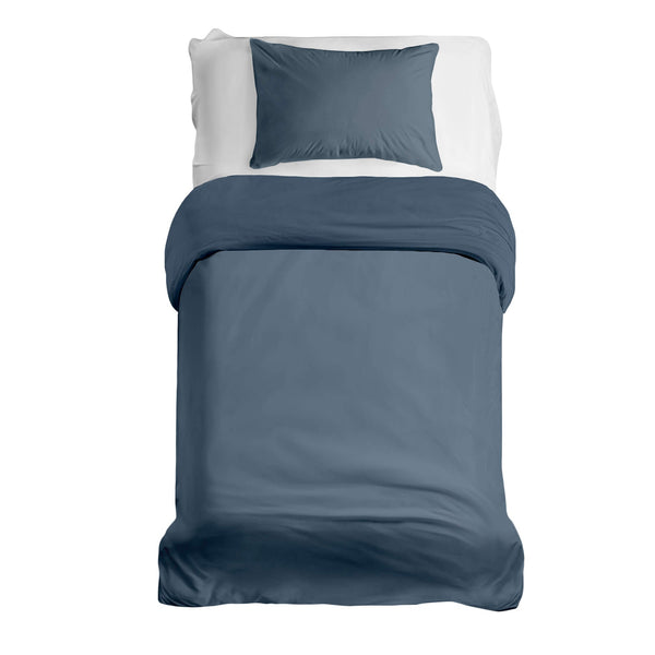 Set di biancheria da letto Basic coperta terapeutica acciaio blu