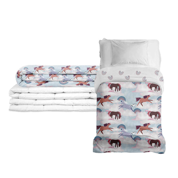 Coperta terapeutica originale - Coperta ponderata per cavalli con rivestimento in cotone per bambini