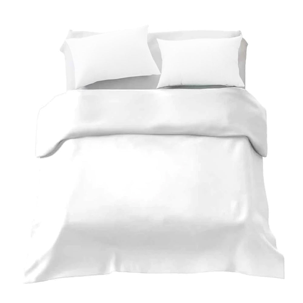 Set di biancheria da letto Basic coperta terapeutica bianco