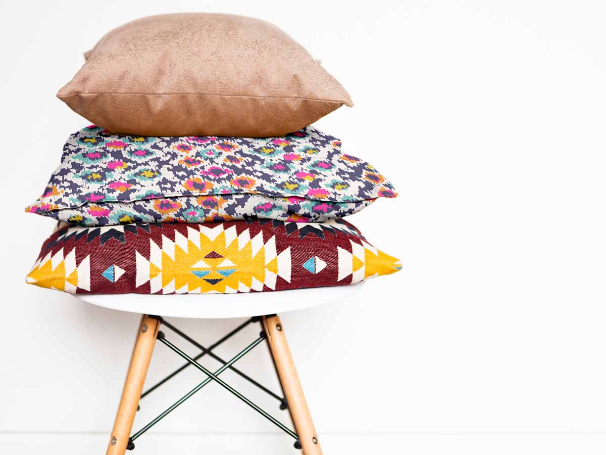 Cuscino sanitario colorato con stampa leopardata