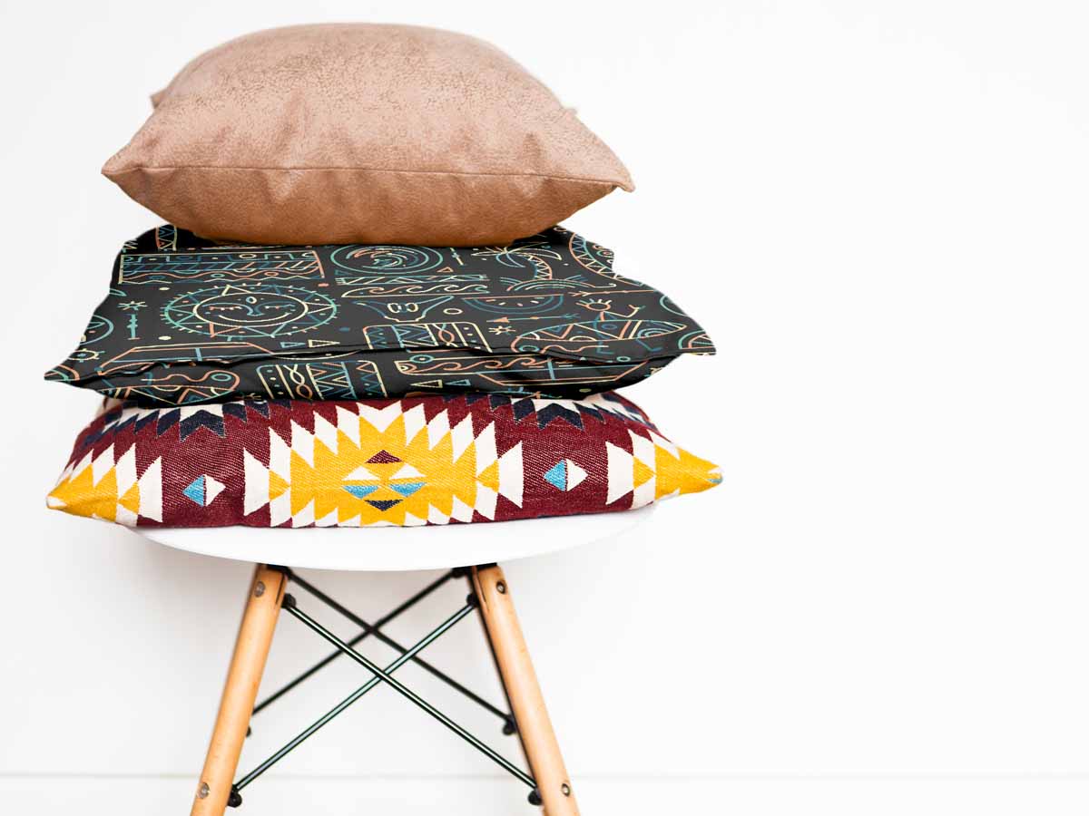 Cuscino sanitario con motivo hawaiano verde