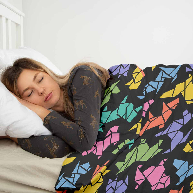 Coperta terapeutica originale - Rivestimento in cotone Origami cane